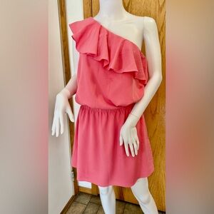 Saks 5th Avenue One Shoulder
Dress Pink Size L